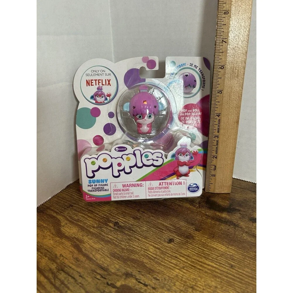 Netflix Popples Sunny Transforming Pop Up Figure Spin Master NIP Toy Collectible